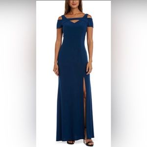 Blue long dress. Never worn! Has not been altered.